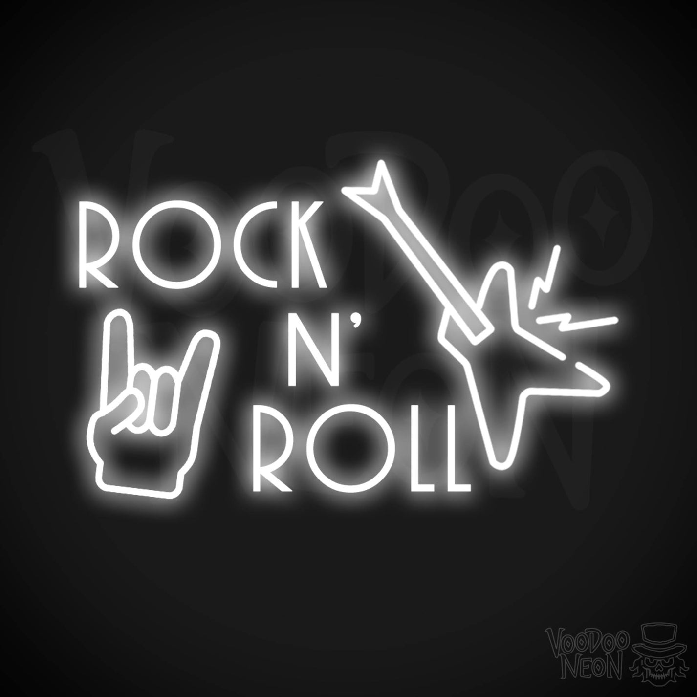 Neon Sign Rock N Roll Graphic Tee