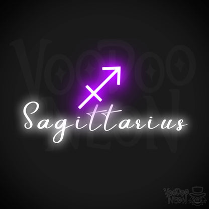 Sagittarius Neon Sign - Neon Sagittarius Sign - Sagittarius Symbol - Neon Wall Art - Color Multi-Color
