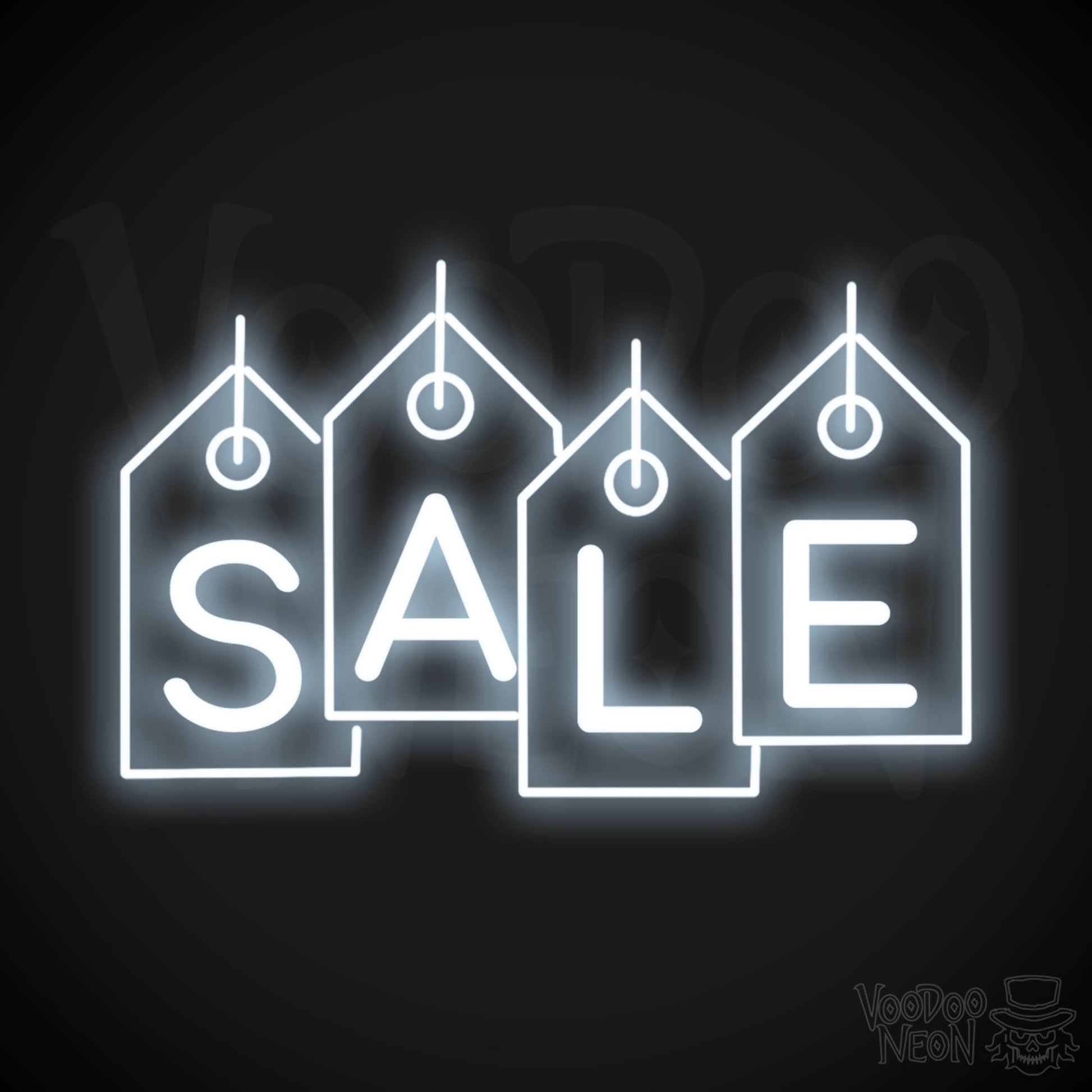 Neon Sale Sign - Sale Neon Sign - LED Sale Sign - Color Cool White