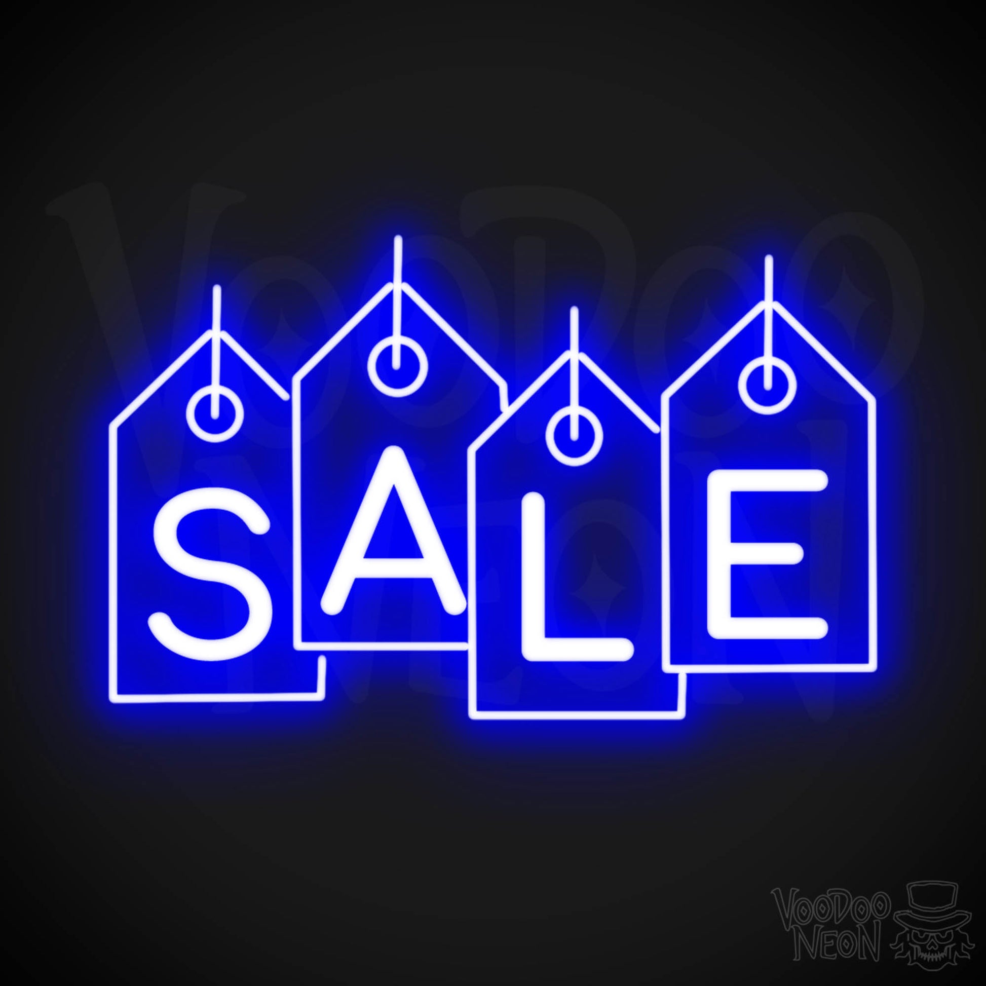 Neon Sale Sign - Sale Neon Sign - LED Sale Sign - Color Dark Blue