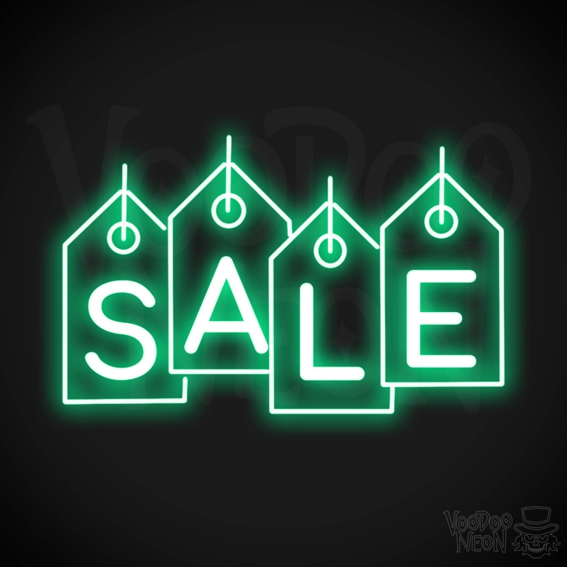 Neon Sale Sign - Sale Neon Sign - LED Sale Sign - Color Green