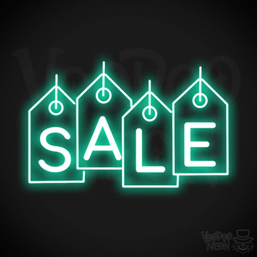 Neon Sale Sign - Sale Neon Sign - LED Sale Sign - Color Light Green