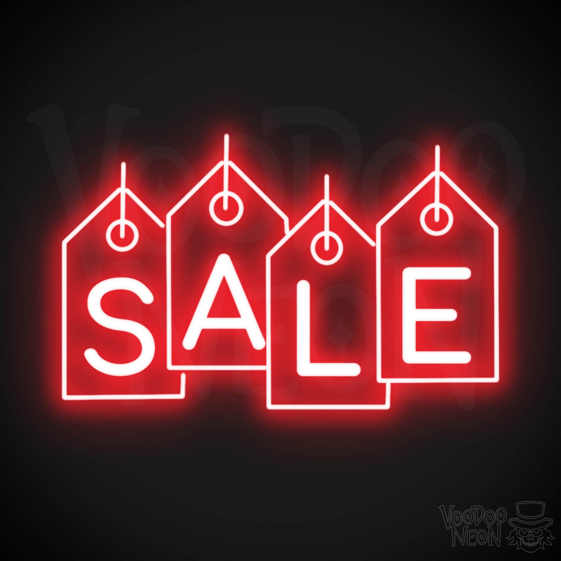 Neon Sale Sign - Sale Neon Sign - LED Sale Sign - Color Red