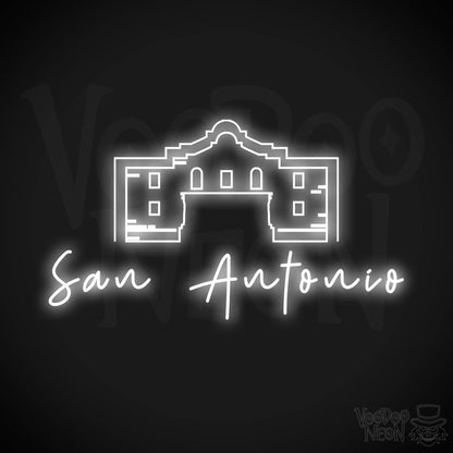 San Antonio Neon Sign - Neon San Antonio Sign - LED Signs - Wall Art - Color White