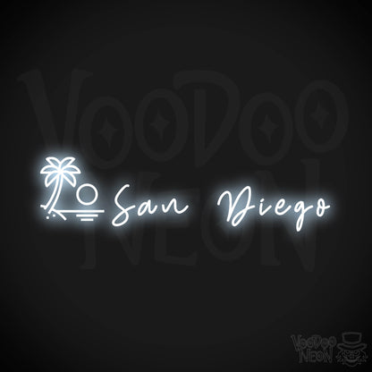 San Diego Neon Sign - Neon San Diego Sign - LED Signs - Wall Art - Color Cool White