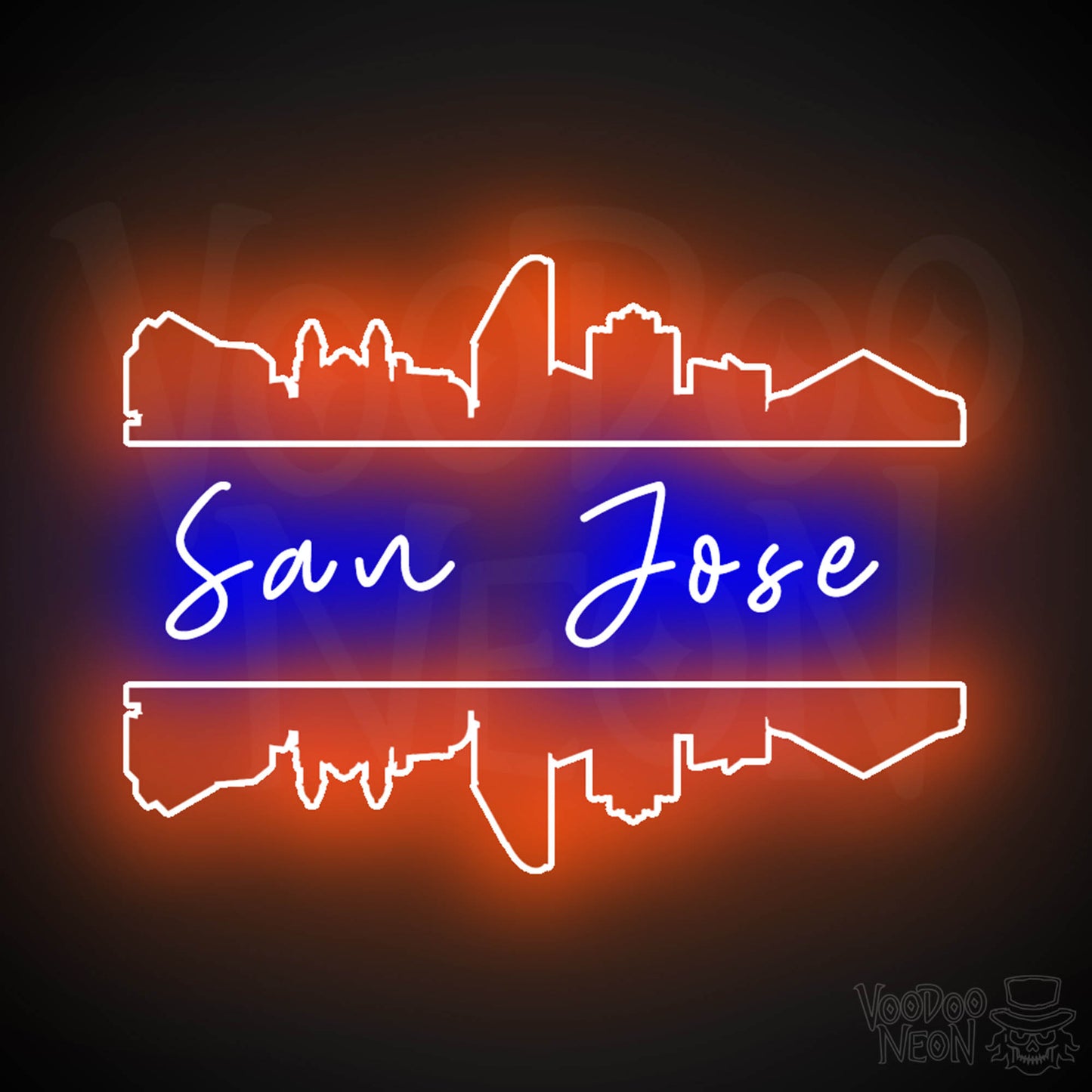 San Jose Neon Sign - Neon San Jose Sign - LED Signs - Wall Art - Color Multi-Color