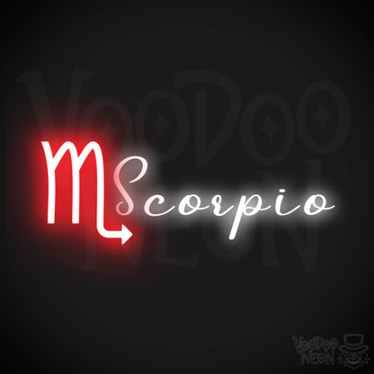 Scorpio Neon Sign - Neon Scorpio Sign - Scorpio Symbol - Neon Wall Art - Color Multi-Color