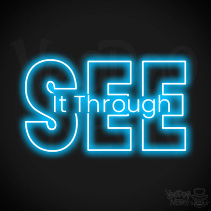 See It Through LED Neon - Dark Blue