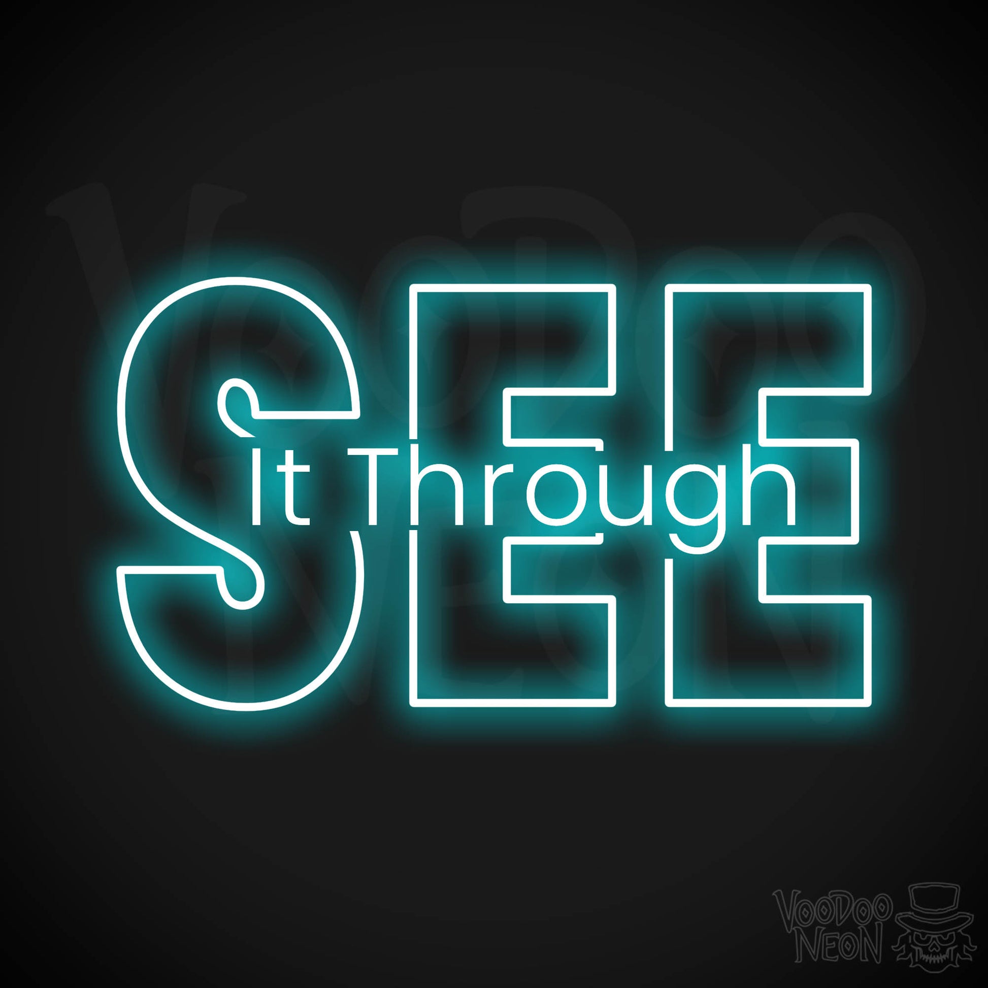 See It Through LED Neon - Ice Blue