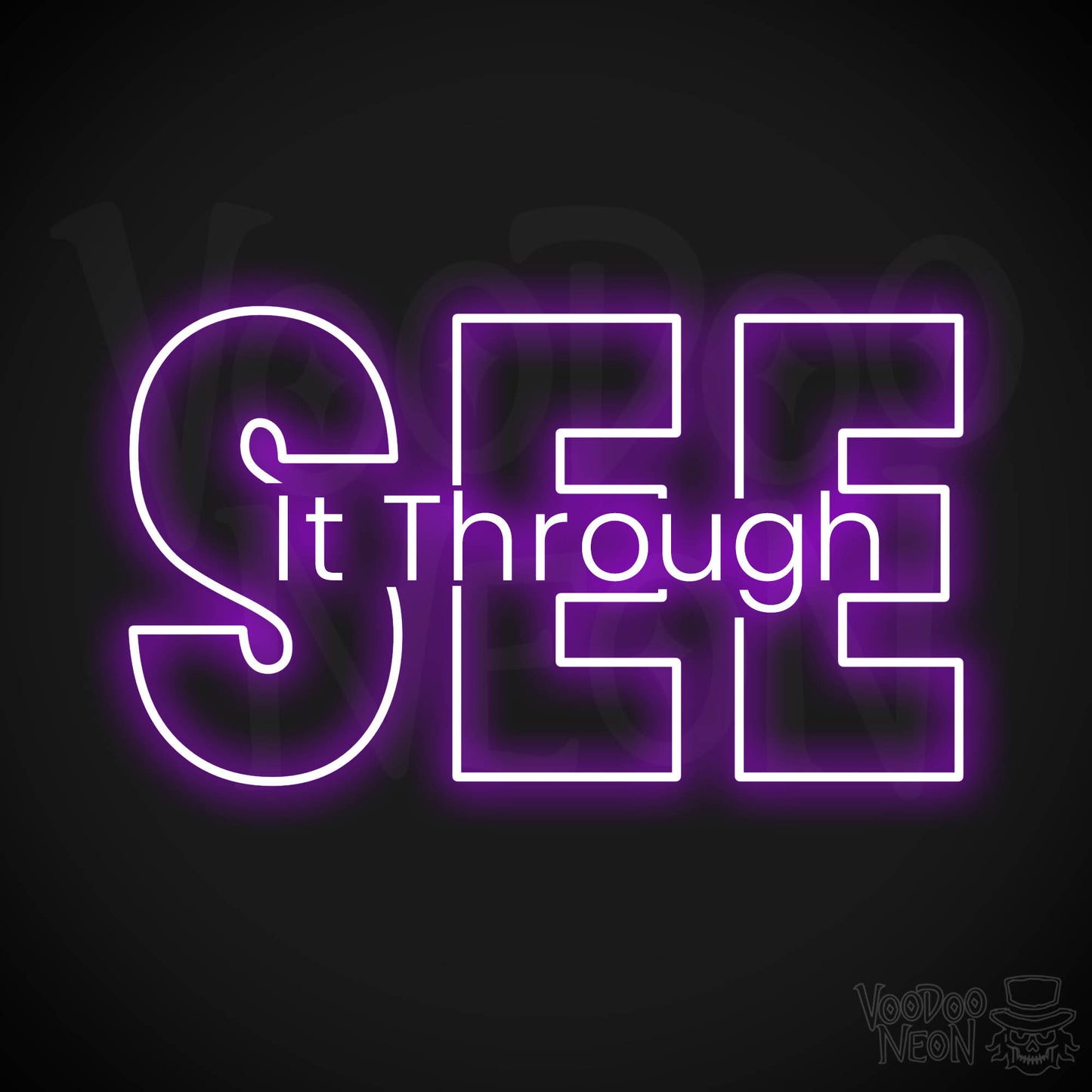 See It Through LED Neon - Purple