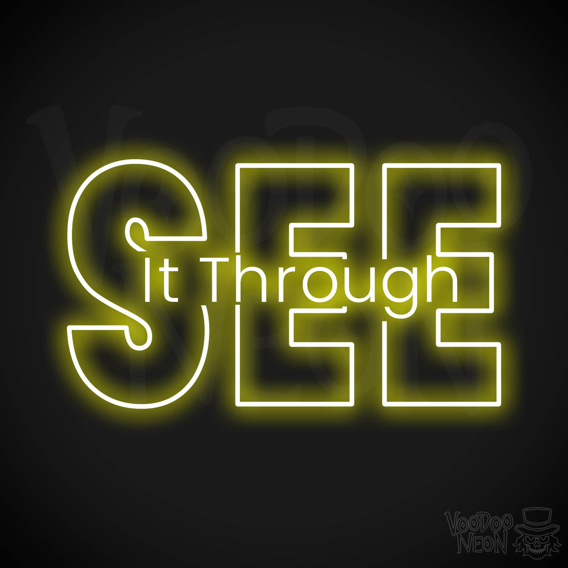 See It Through LED Neon - Yellow