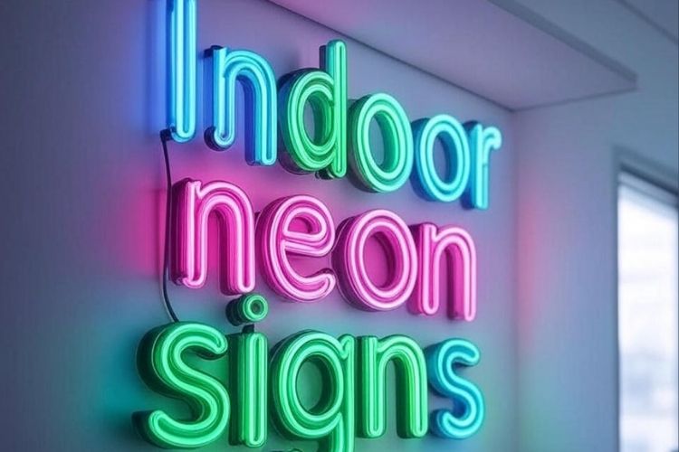 Indoor neon signs