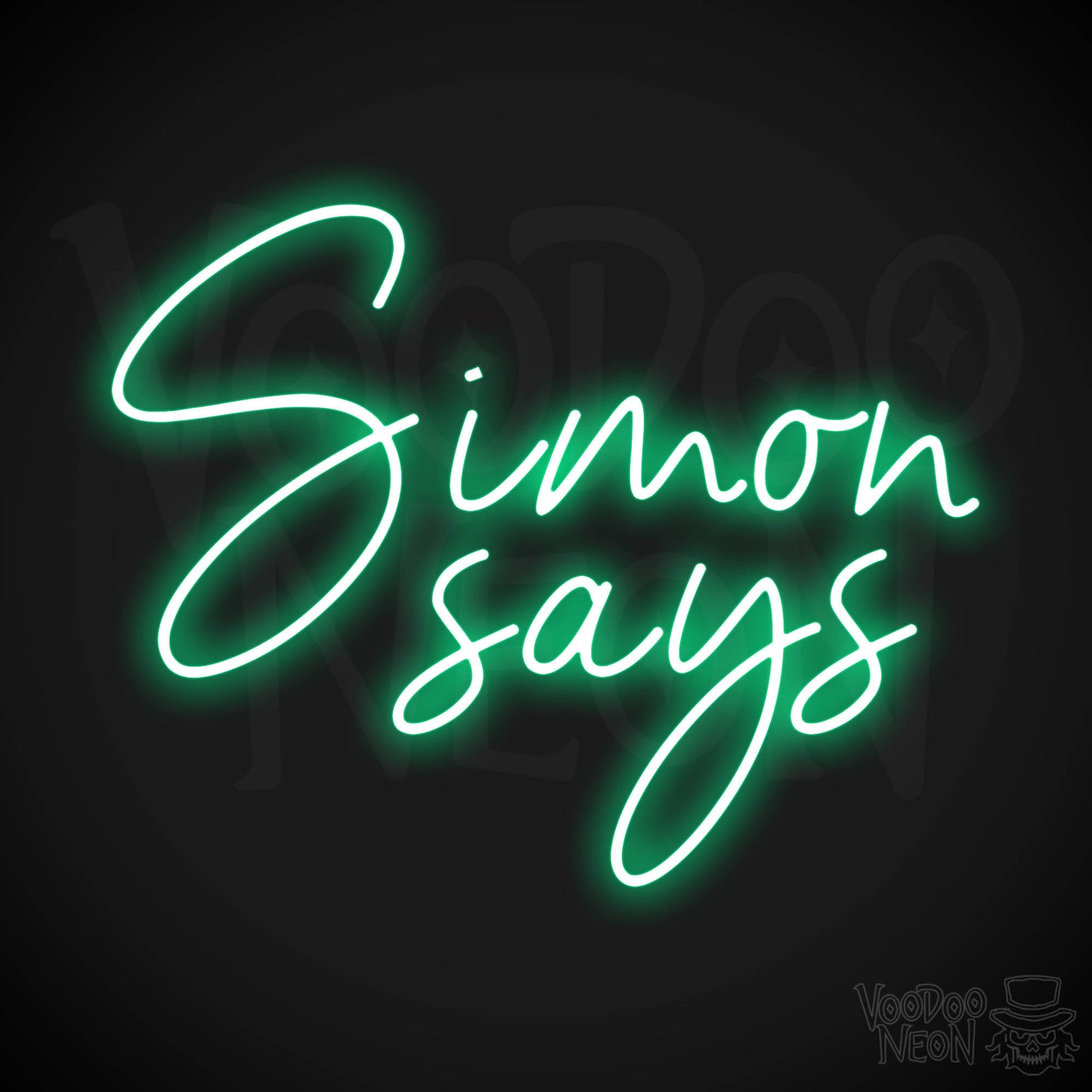 Simon Says Neon Sign - Green