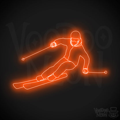 Skiing LED Neon - Orange