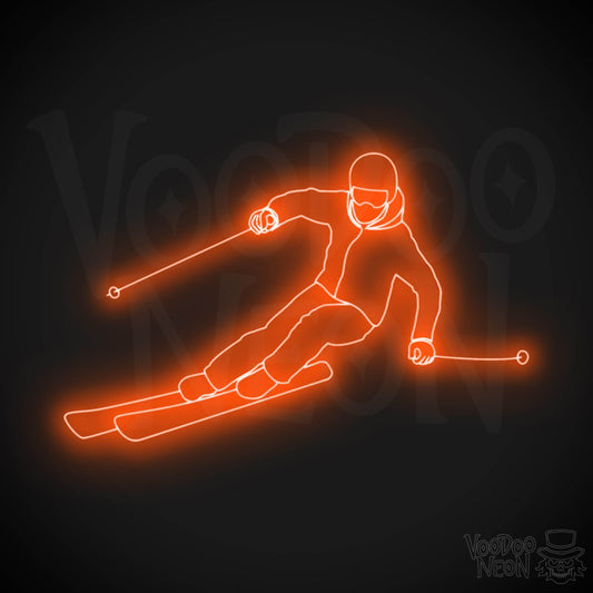 Skiing LED Neon - Orange