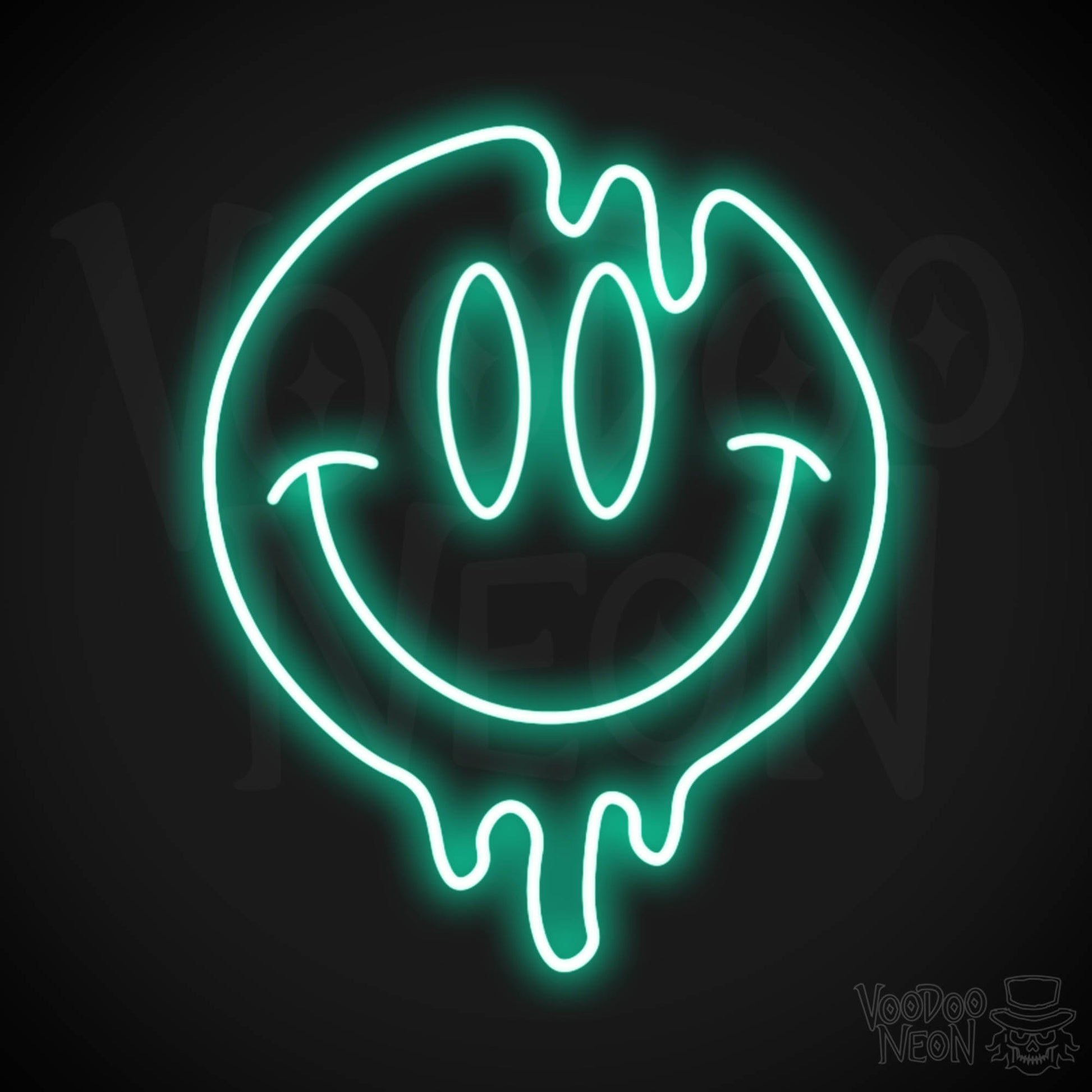 Smile Neon Sign - Neon Smile Sign - Neon Wall Art - Color Light Green