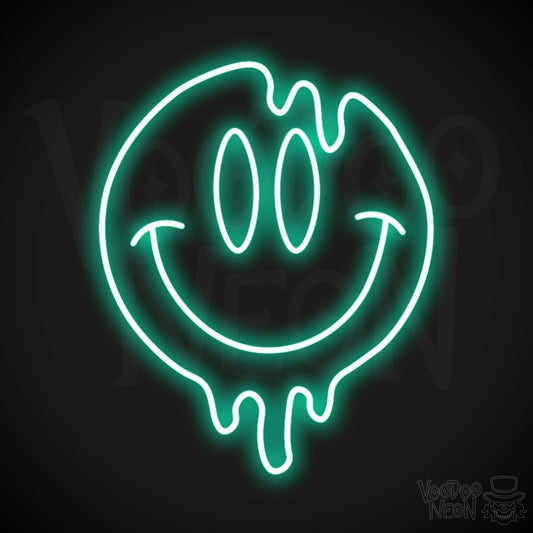 Smile Neon Sign - Neon Smile Sign - Neon Wall Art - Color Light Green