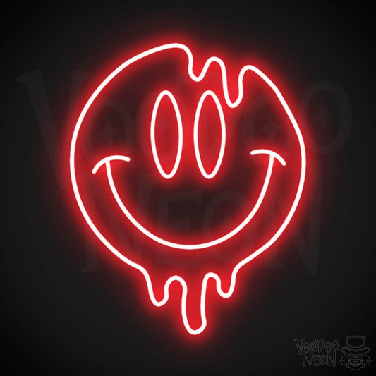 Smile Neon Sign - Neon Smile Sign - Neon Wall Art - Color Red