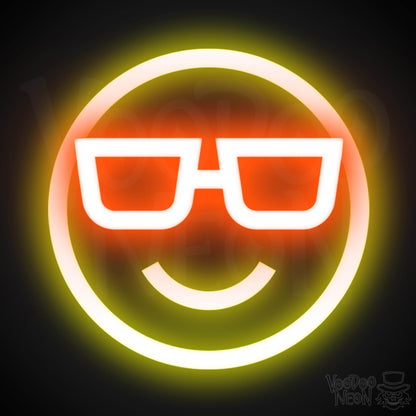 Neon Smiley Face - Smiley Face Neon Sign - LED Wall Art - Color Multi-Color