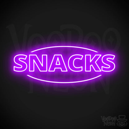 Snacks LED Neon - Purple