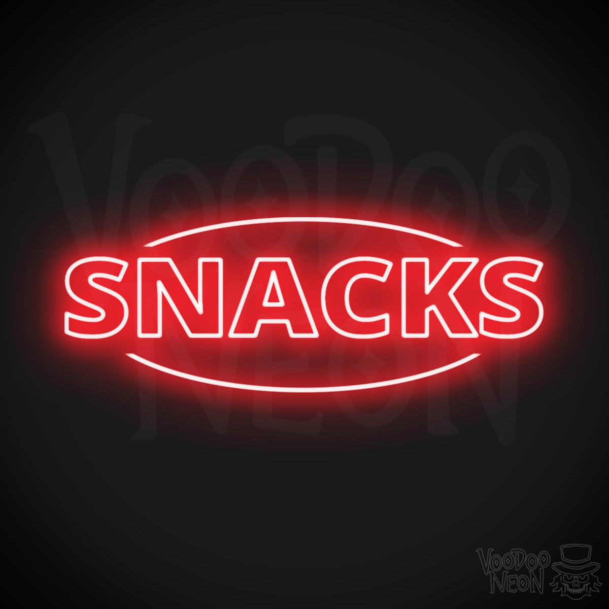 Snacks Sign Led Snacks Neon Sign | Neon Snacks Sign | Vibrant LED Decor – Voodoo Neon