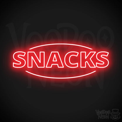 Snacks LED Neon - Red