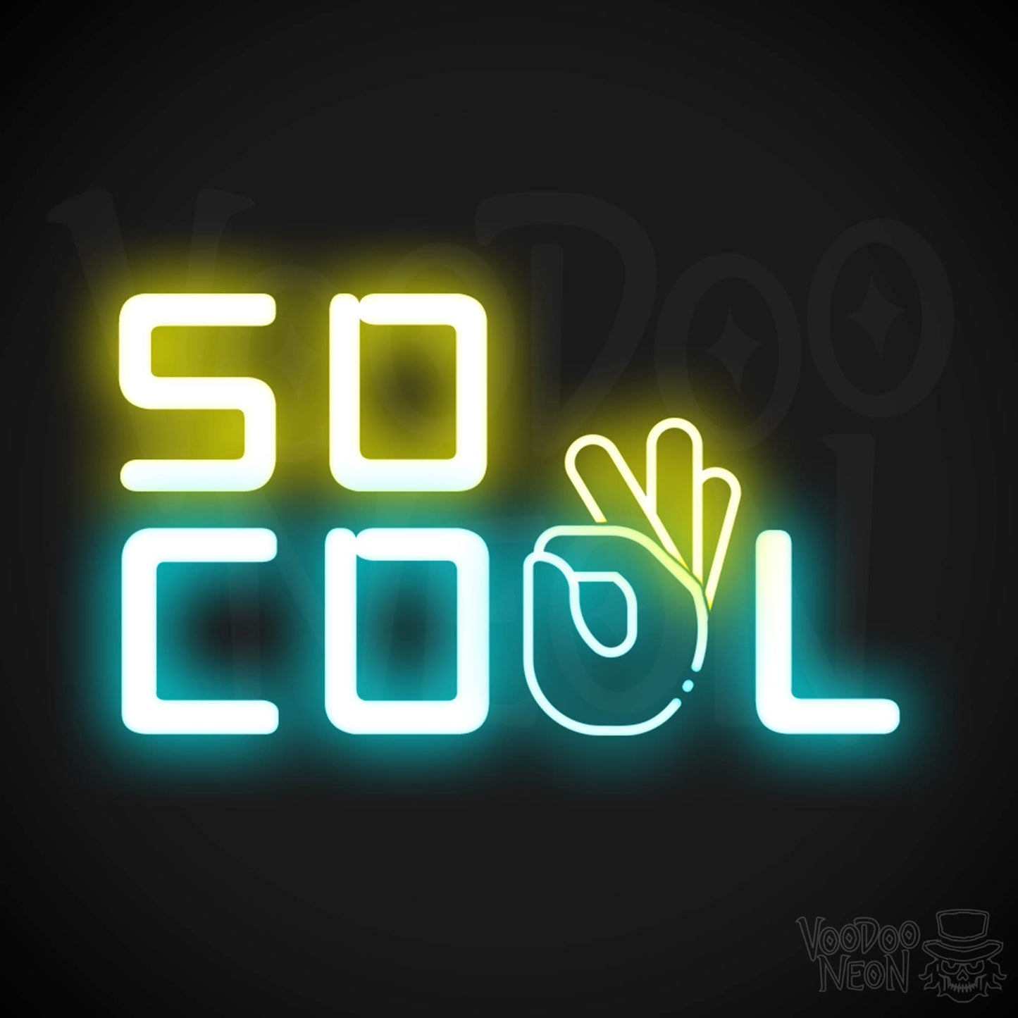 So Cool Neon Sign - Neon So Cool Sign - Cool Wall Art - Color Multi-Color