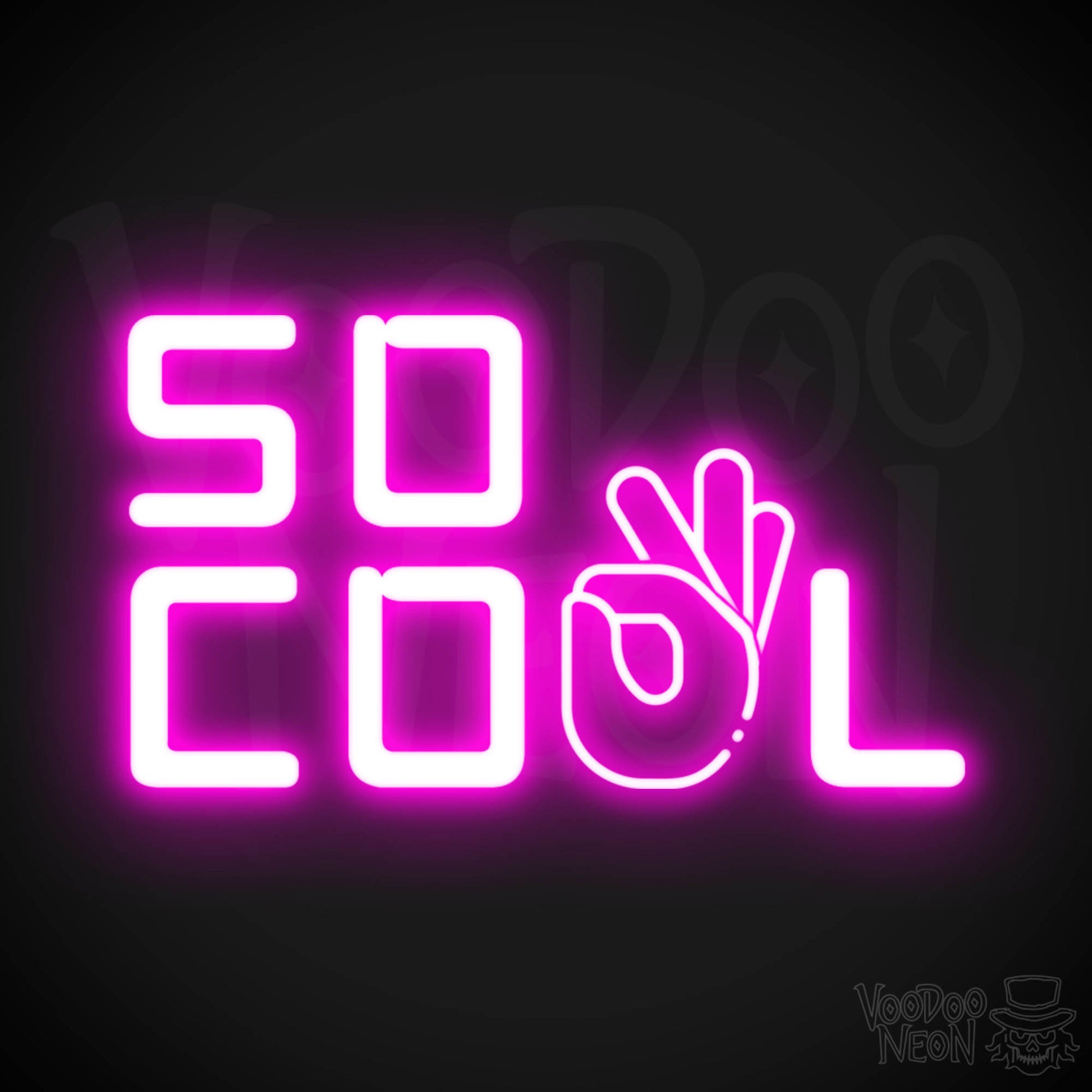 So Cool Neon Sign - Neon So Cool Sign - Cool Wall Art - Color Pink