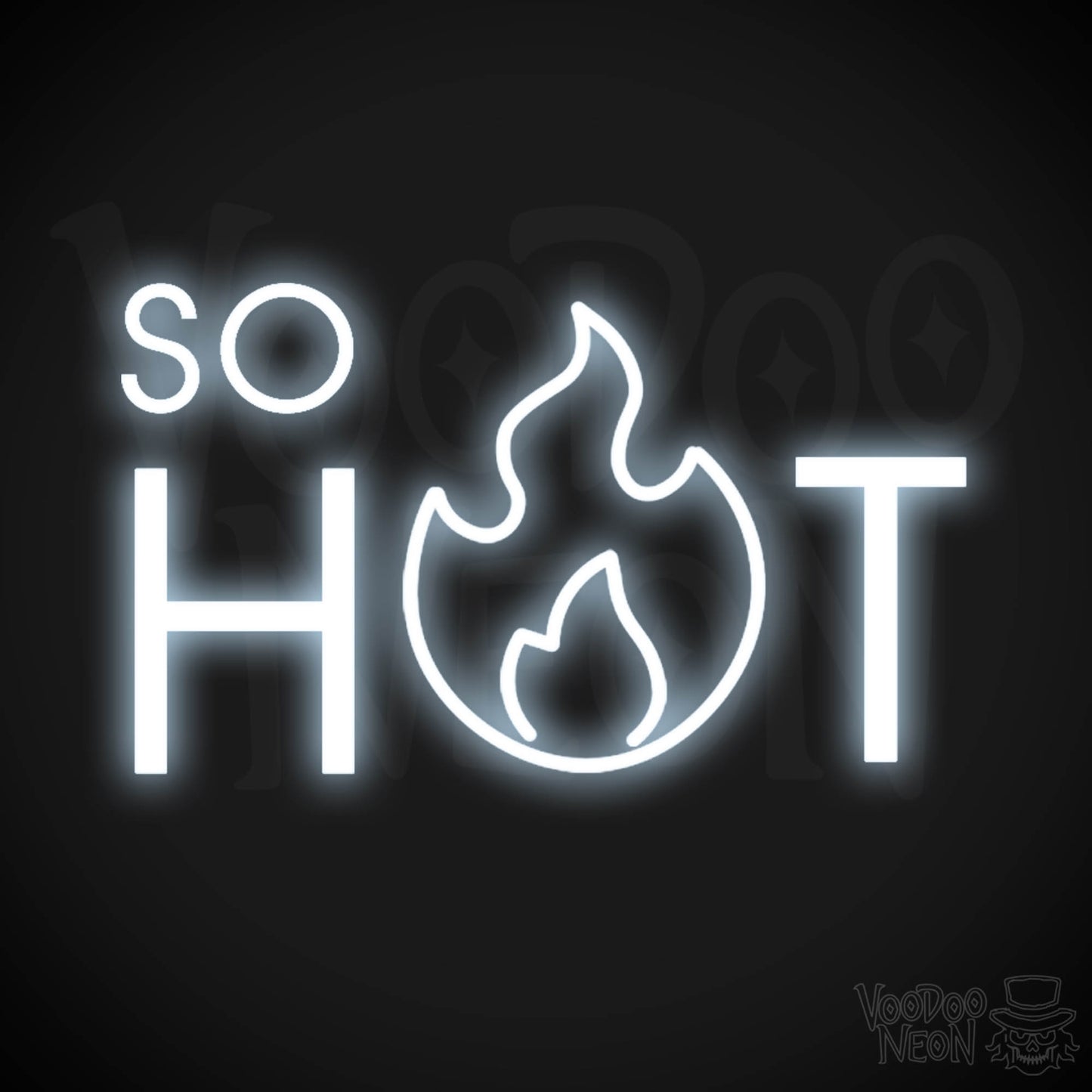 So Hot Neon Sign - Neon So Hot Sign - LED Neon Wall Art - Color Cool White