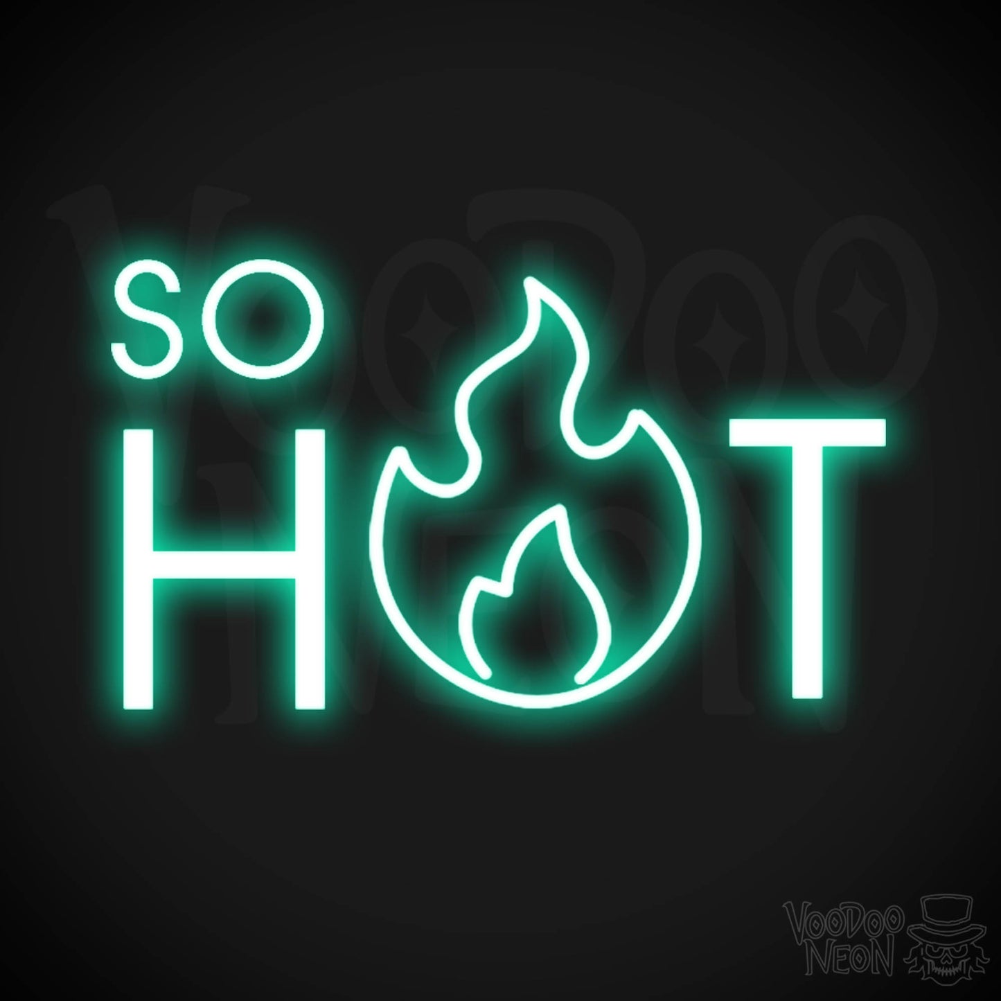 So Hot Neon Sign - Neon So Hot Sign - LED Neon Wall Art - Color Light Green
