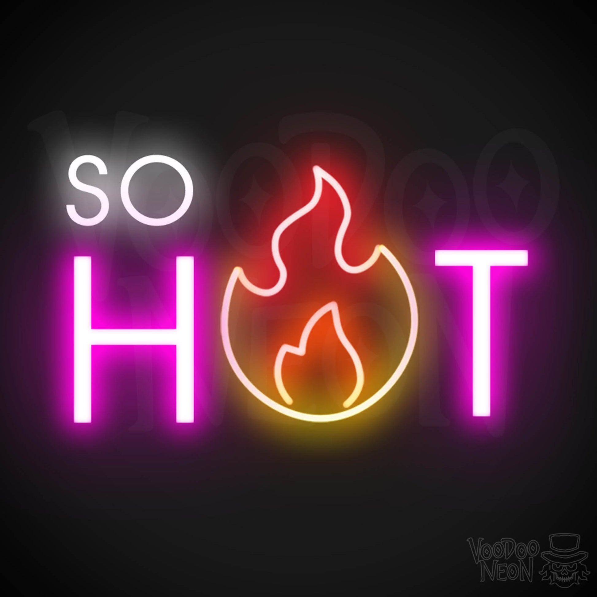 So Hot Neon Sign - Neon So Hot Sign - LED Neon Wall Art - Color Multi-Color