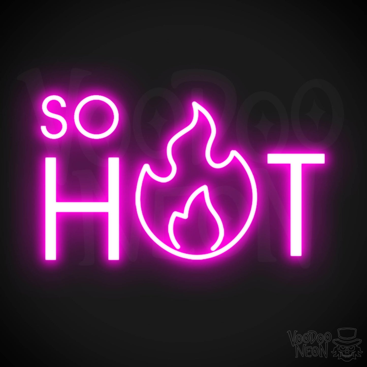 So Hot Neon Sign - Neon So Hot Sign - LED Neon Wall Art - Color Pink