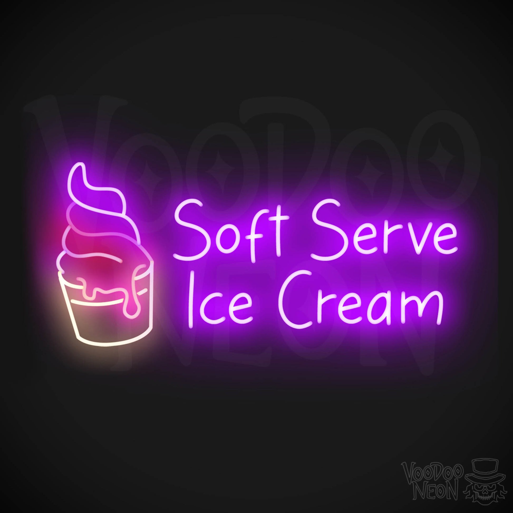 Soft Serve Ice Cream LED Neon - Multi-Color