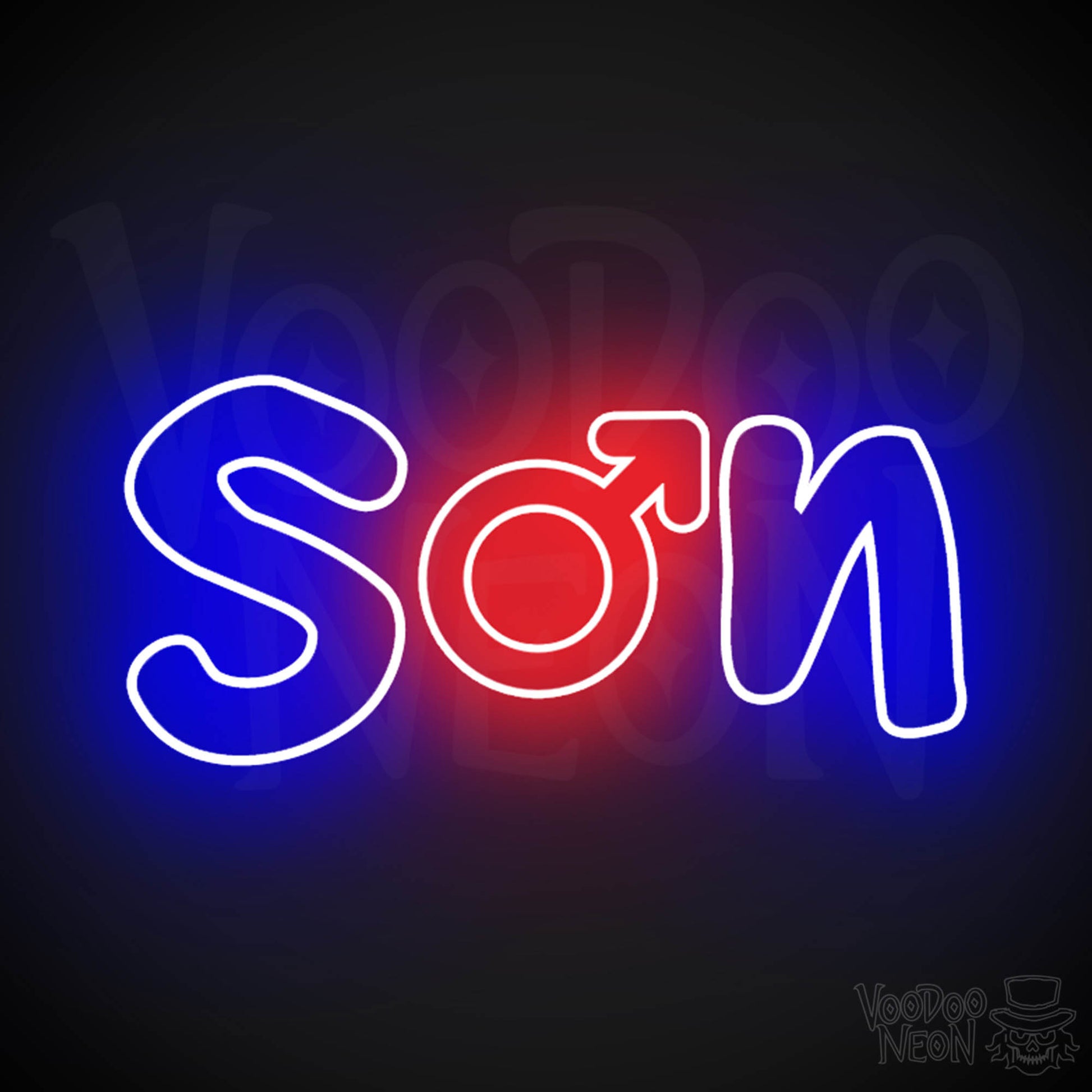 Son Neon Sign - Neon Son Sign - Kids Bedroom Signs - LED Wall Art - Color Multi-Color