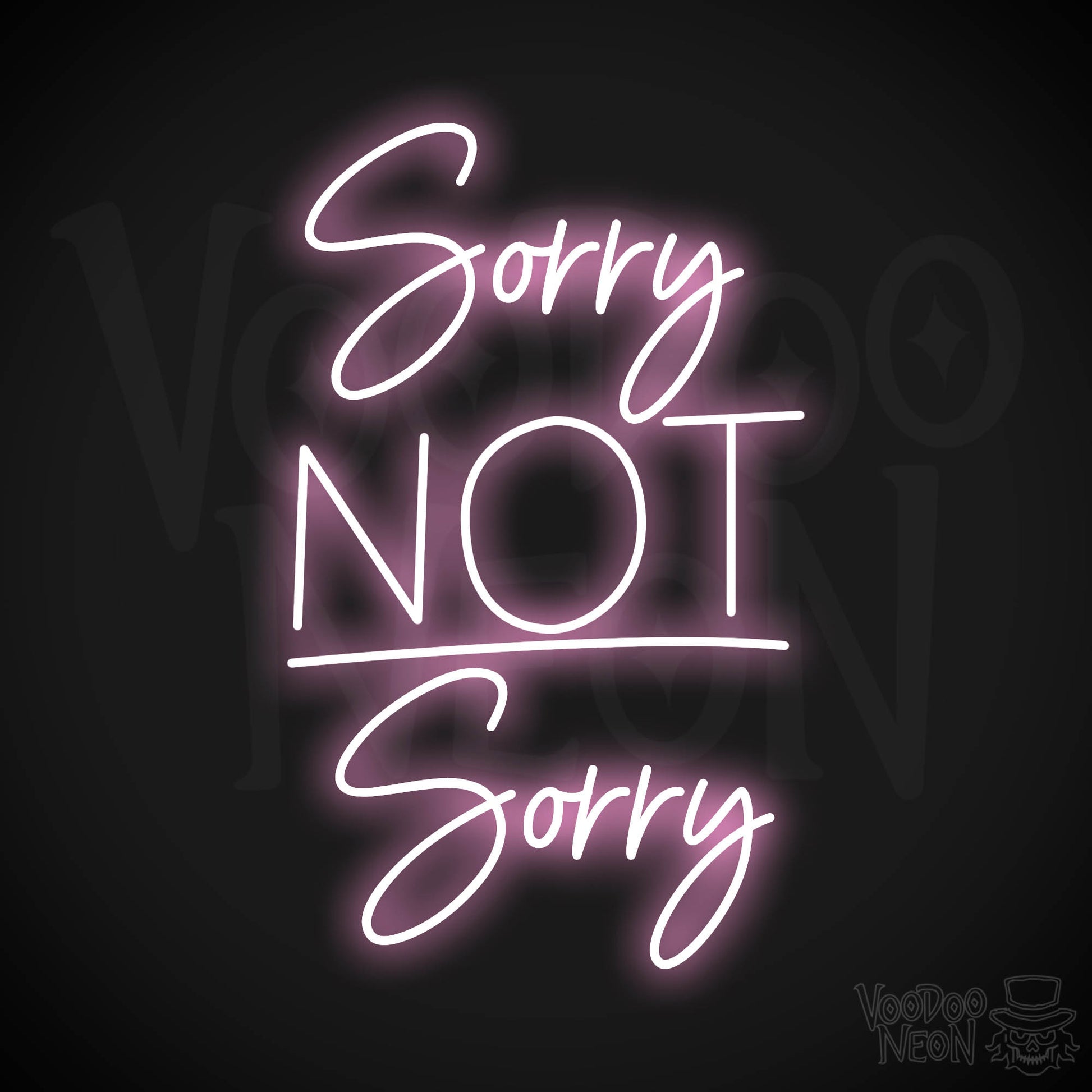 Sorry, Not Sorry LED Neon - Light Pink