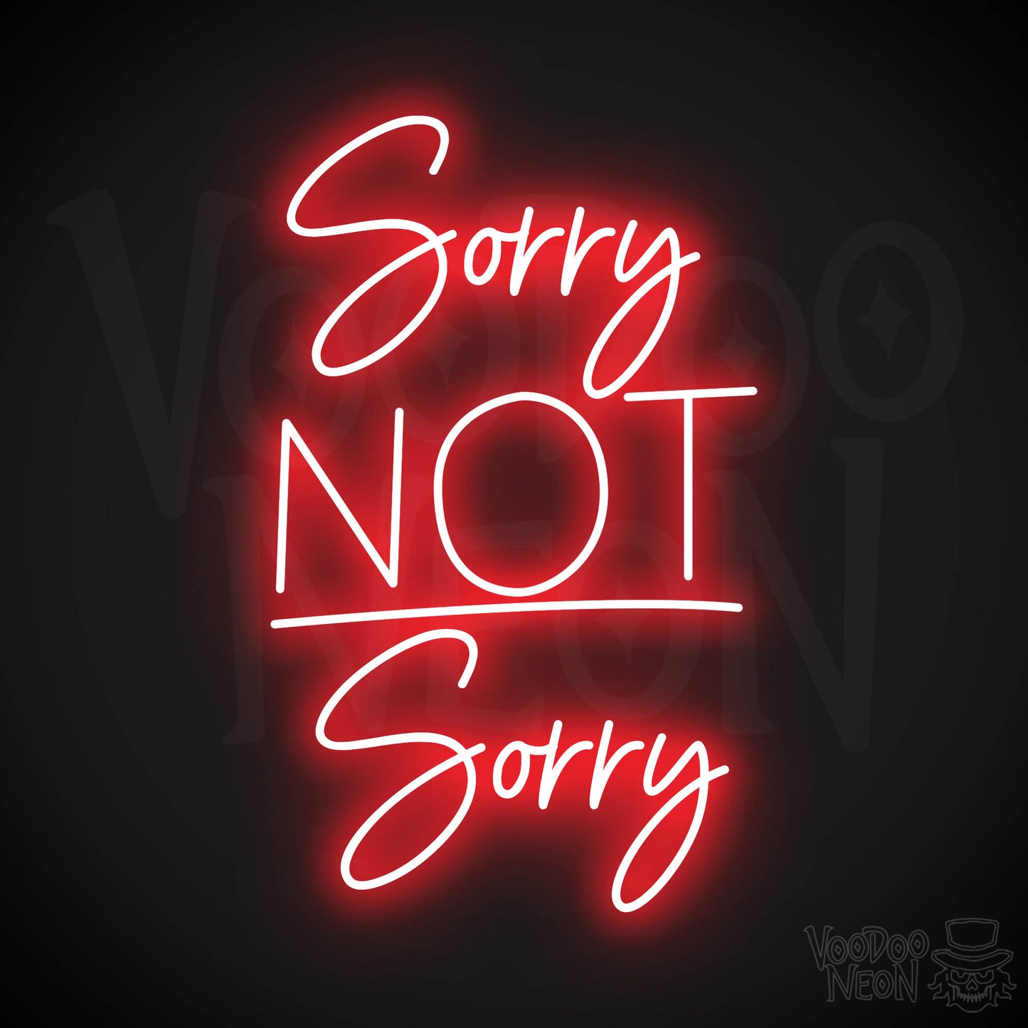 Sorry, Not Sorry LED Neon - Red