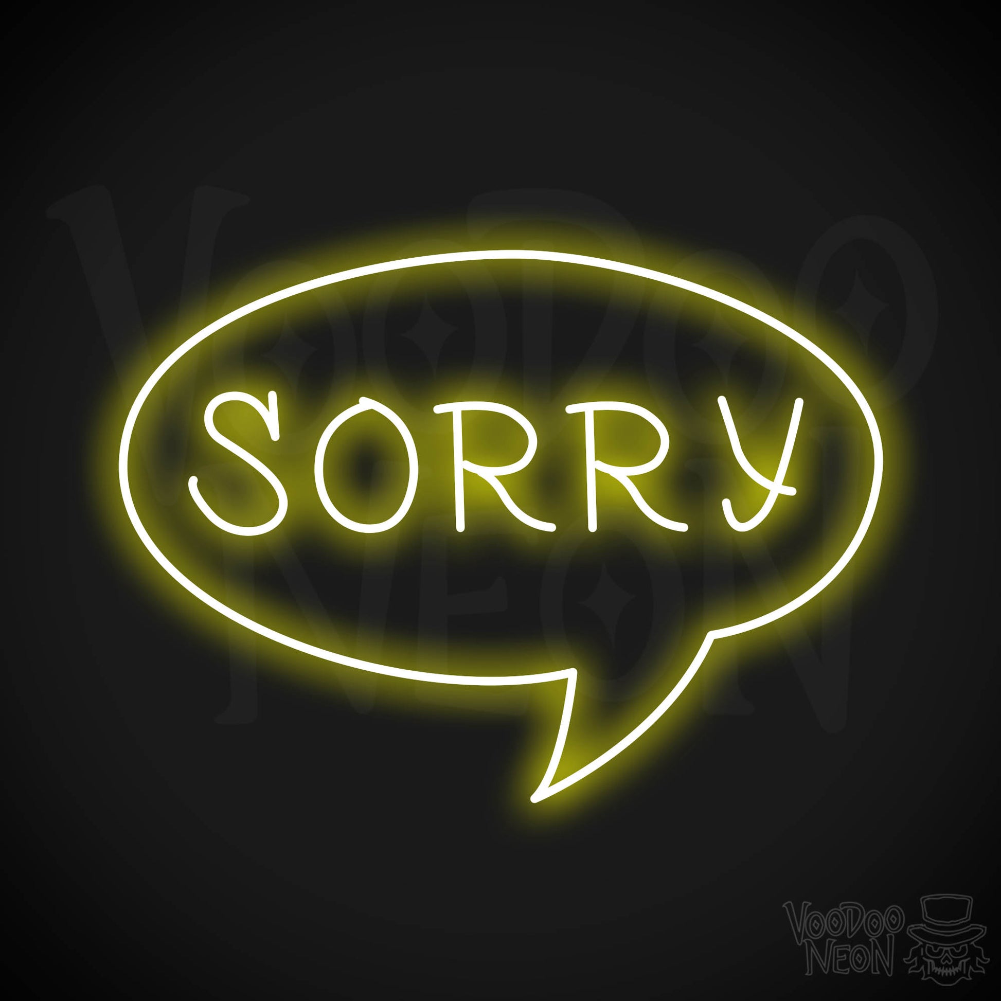 Sorry LED Neon - Yellow