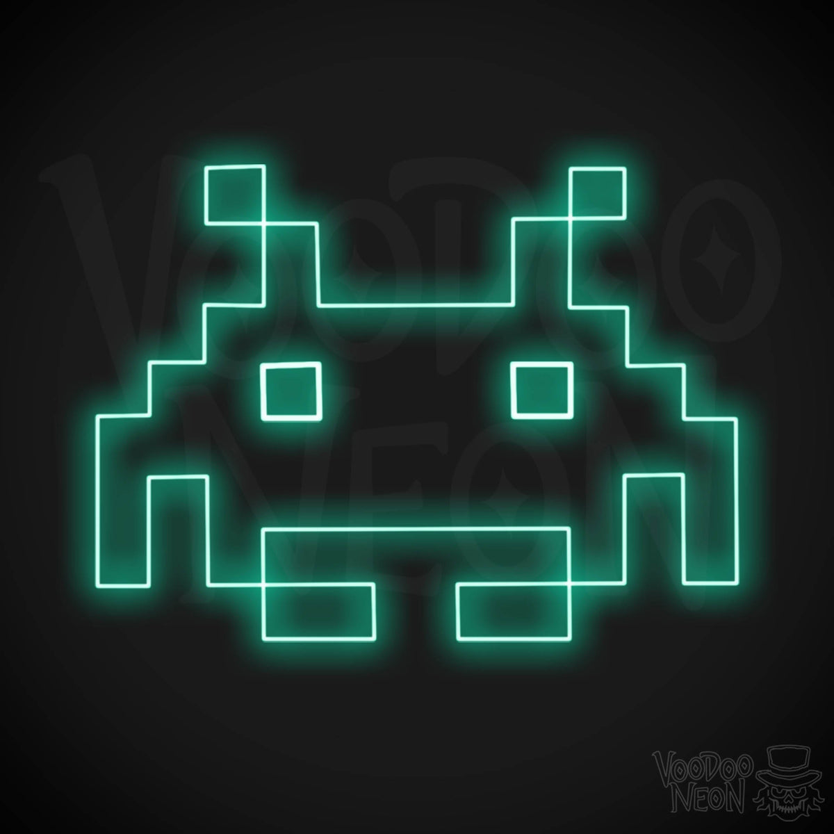Space Invaders Neon Sign Space Invaders Wall Decals