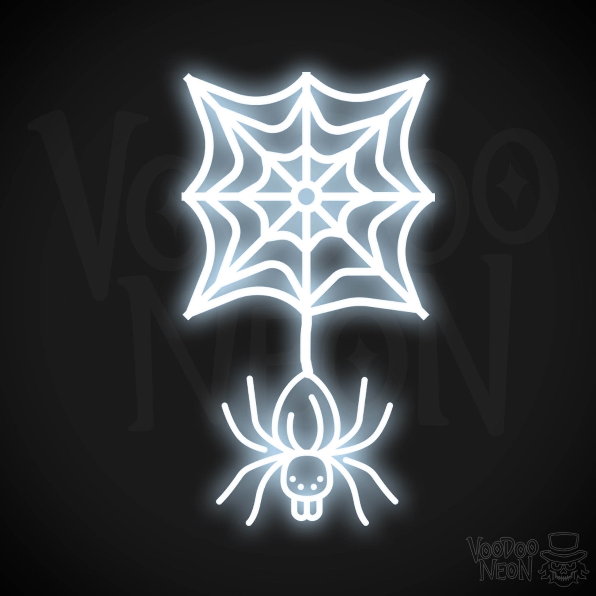 Neon Spider - Spider Neon Sign - Halloween LED Neon Spider - Color Cool White
