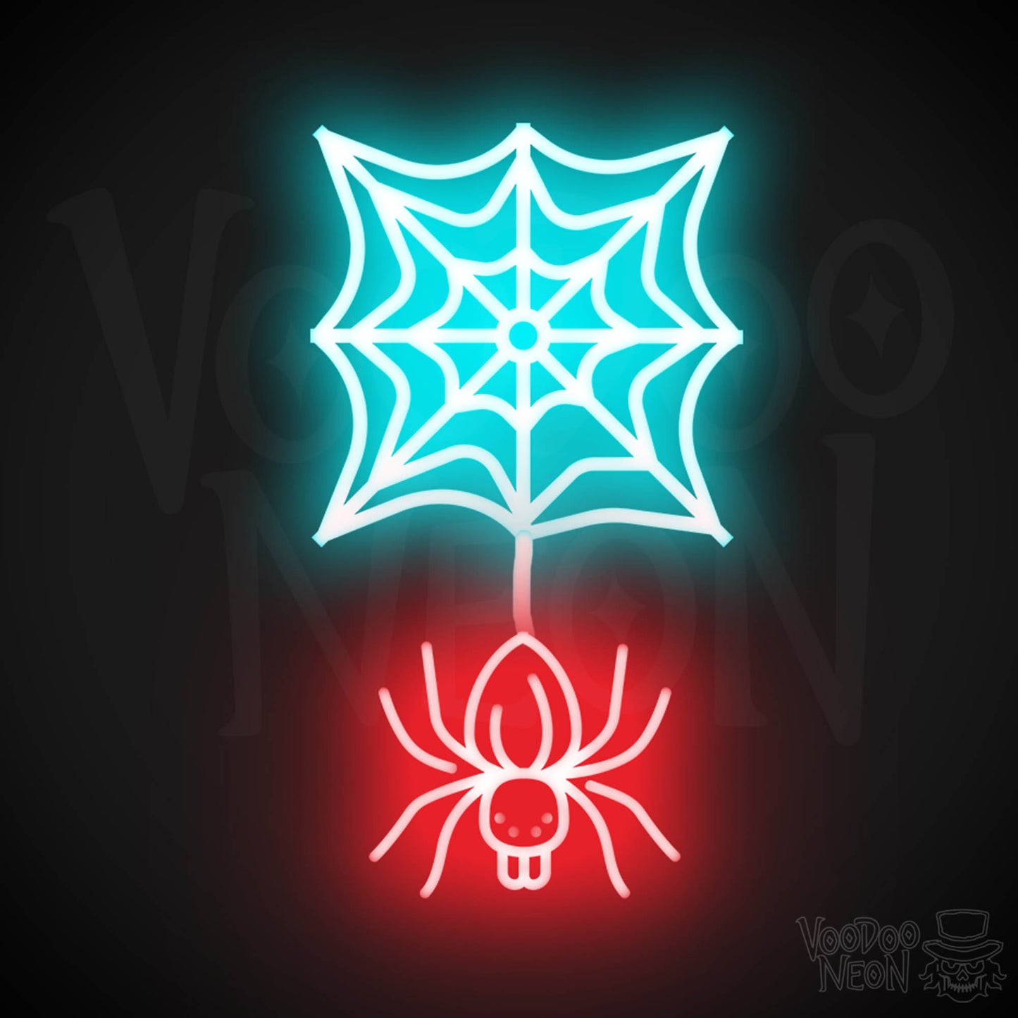 Neon Spider - Spider Neon Sign - Halloween LED Neon Spider - Color Multi-Color