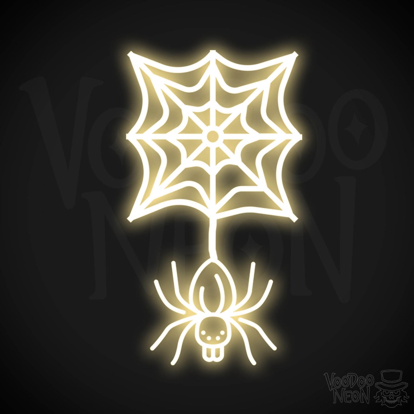 Neon Spider - Spider Neon Sign - Halloween LED Neon Spider - Color Warm White