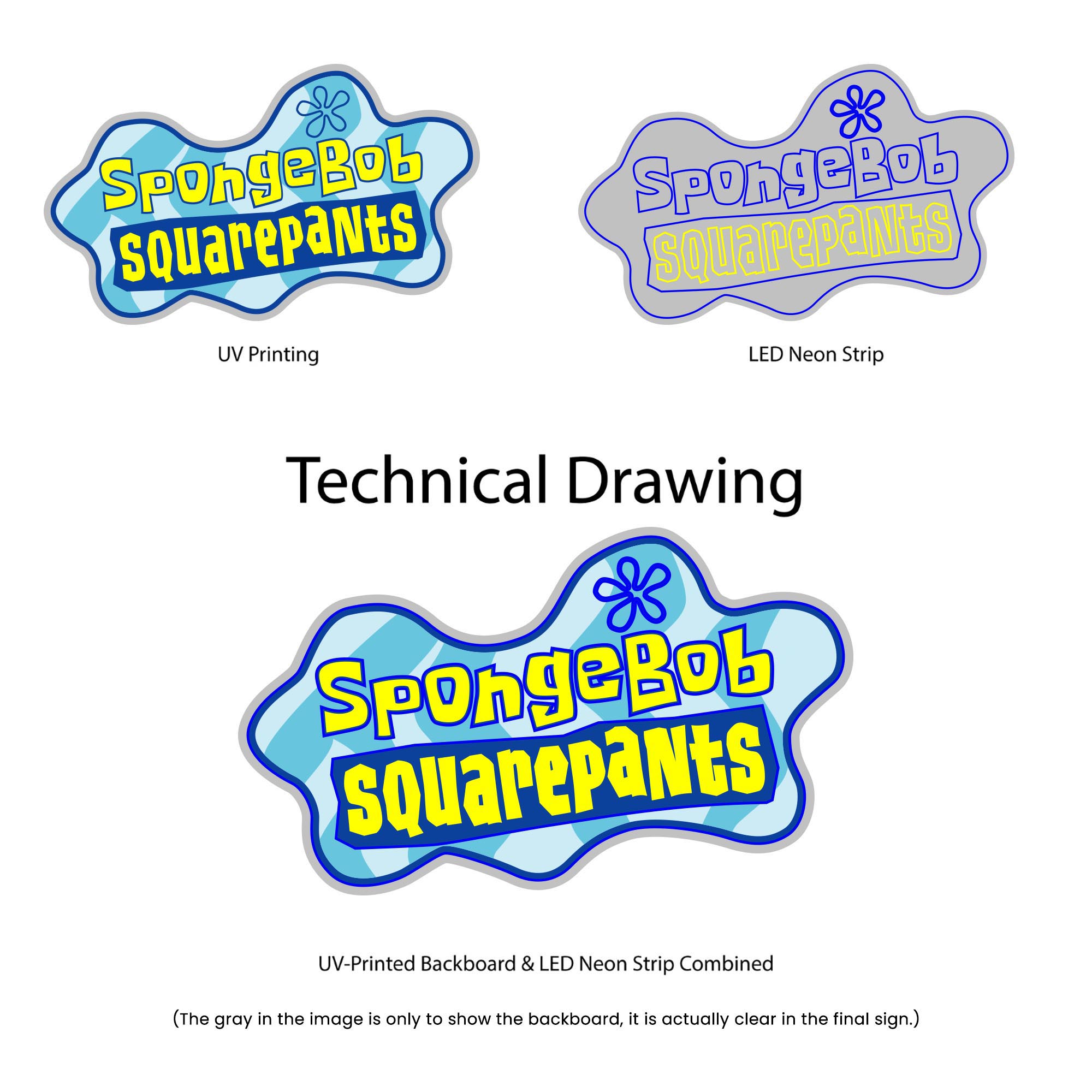 Spongebob Squarepants - Tech drawing