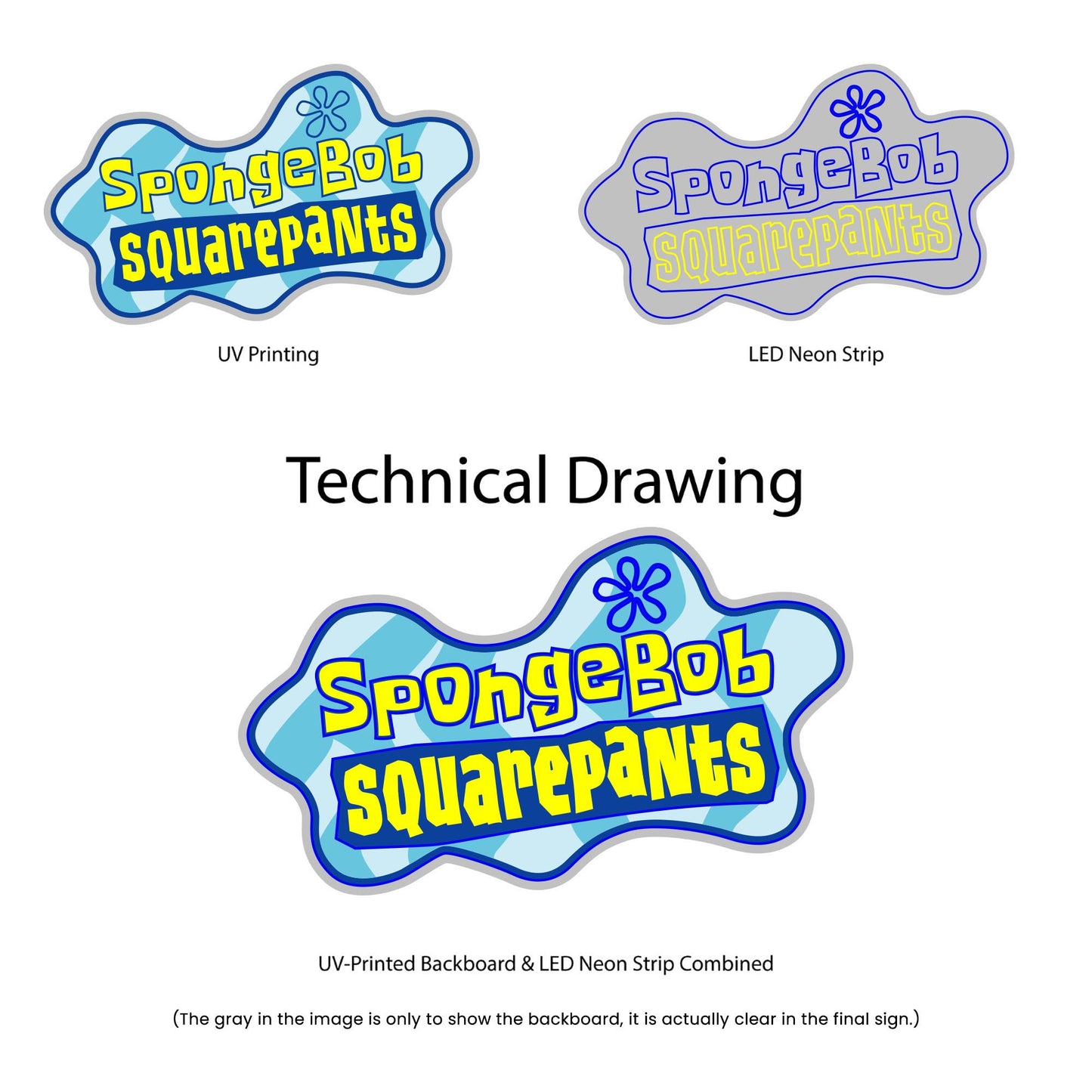 Spongebob Squarepants - Tech drawing