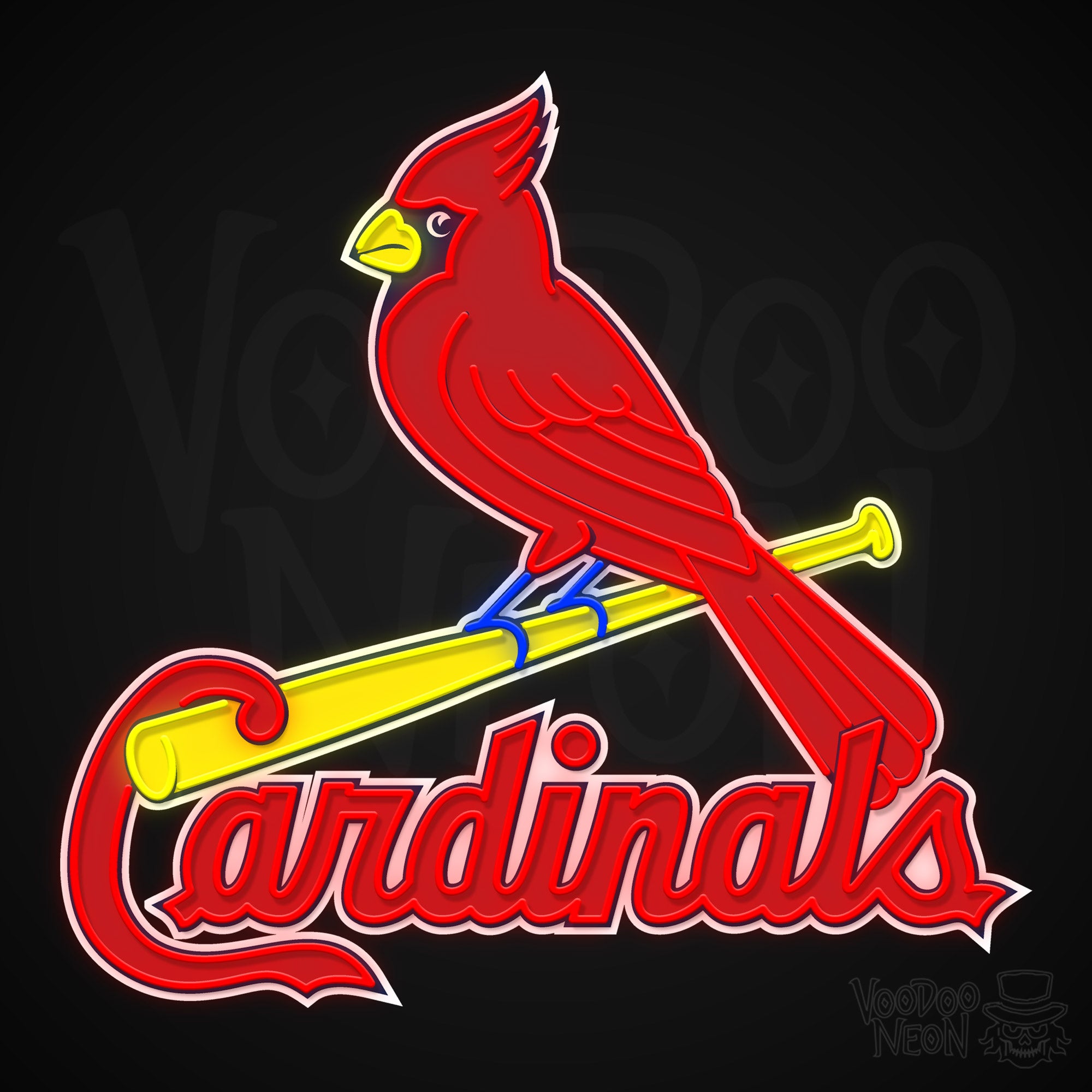 St Louis Cardinals Neon Sign - Baseball Neon Sign