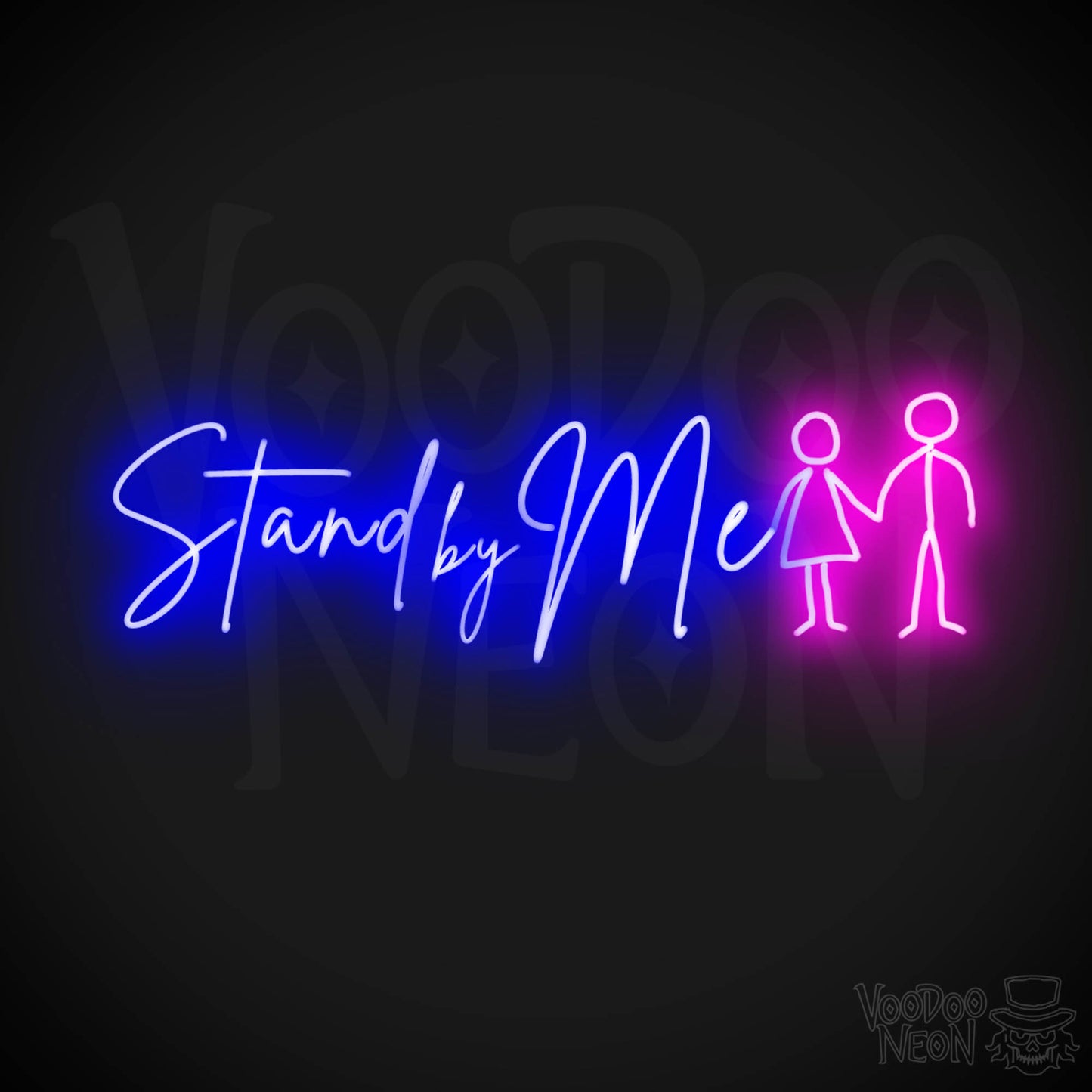 Stand By Me Neon Sign - Stand By Me Sign - LED Lights - Color Multi-Color