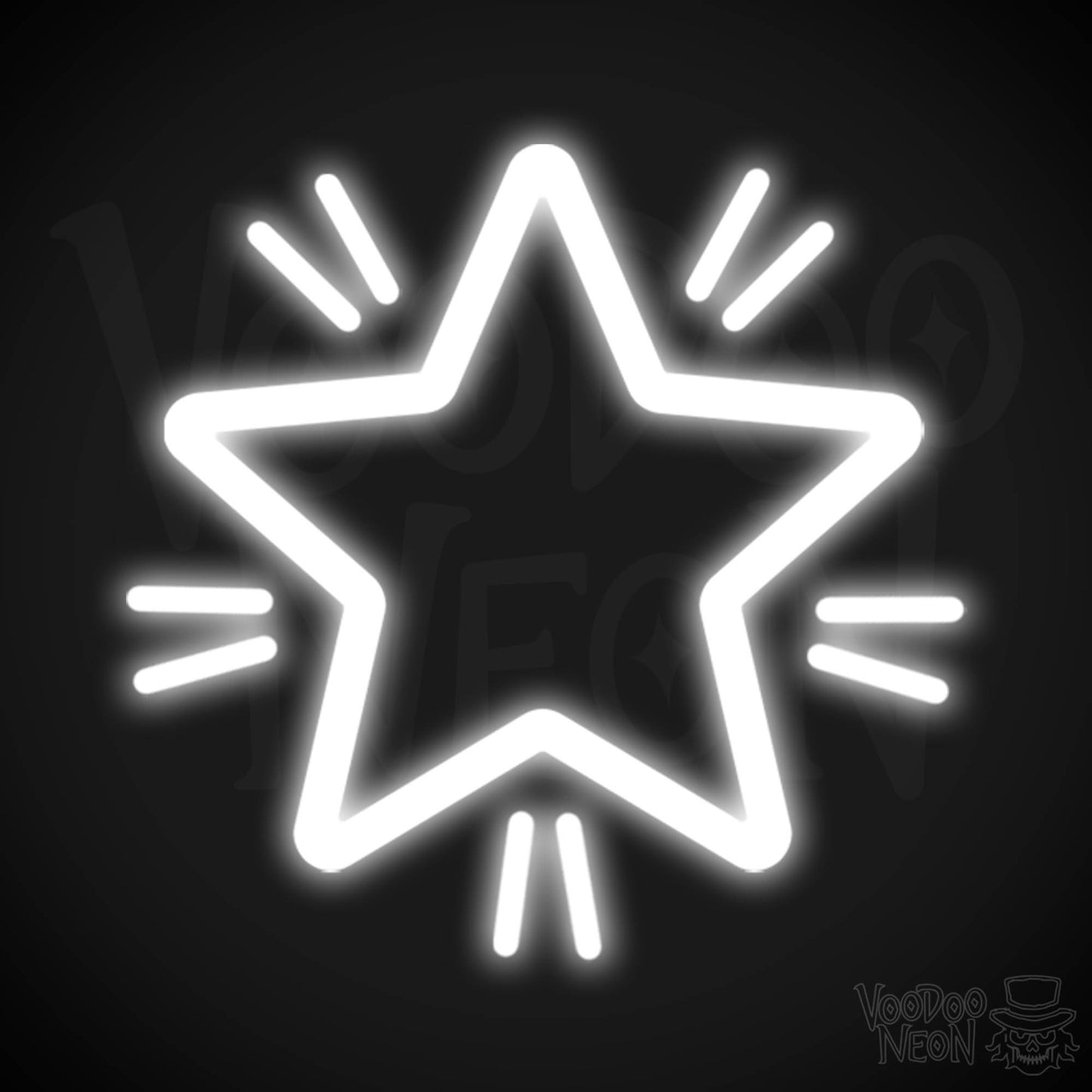 Star Neon Sign - Neon Star Sign - Star LED Wall Art - Color White