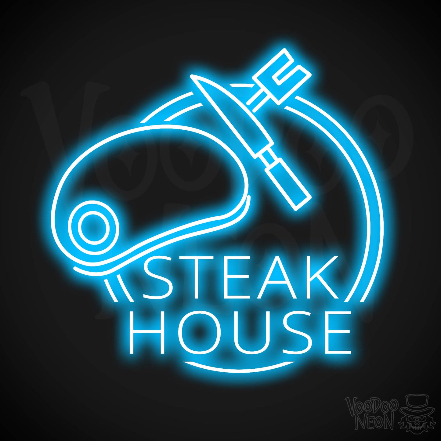 Steakhouse LED Neon - Dark Blue