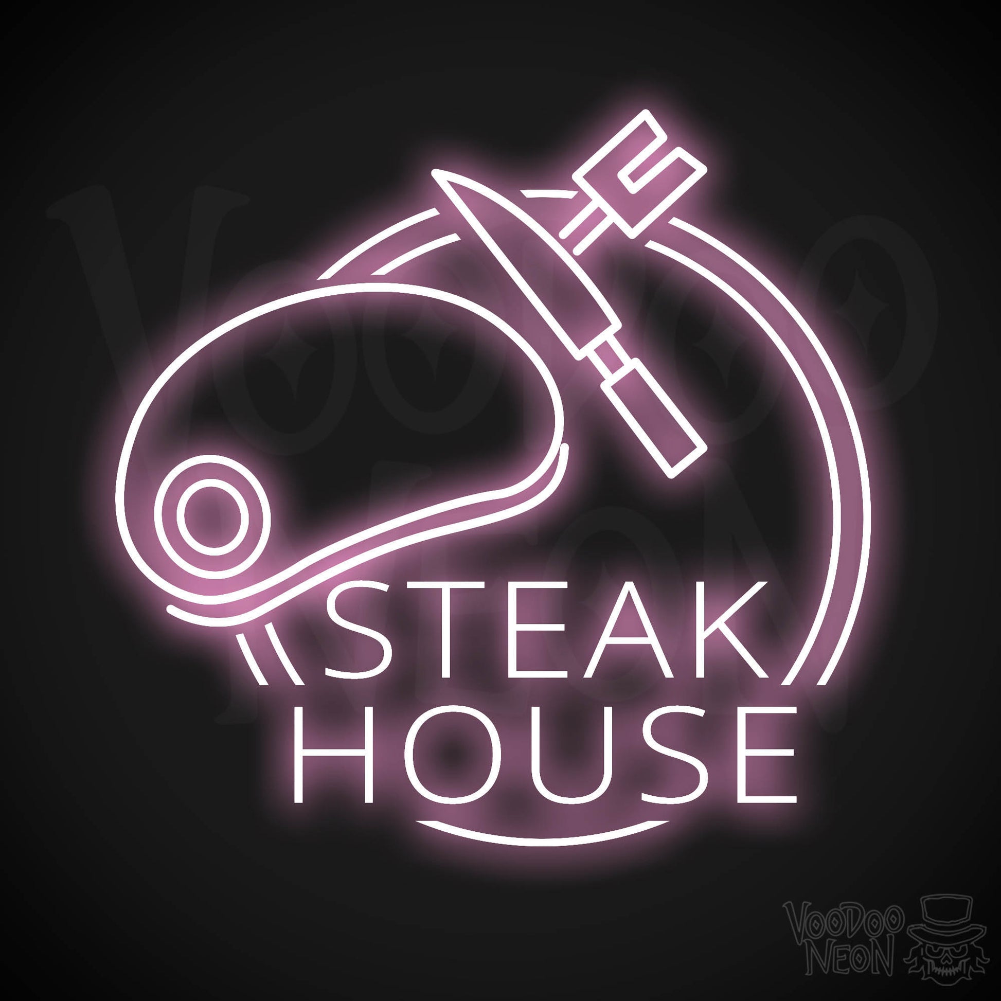 Steakhouse LED Neon - Light Pink