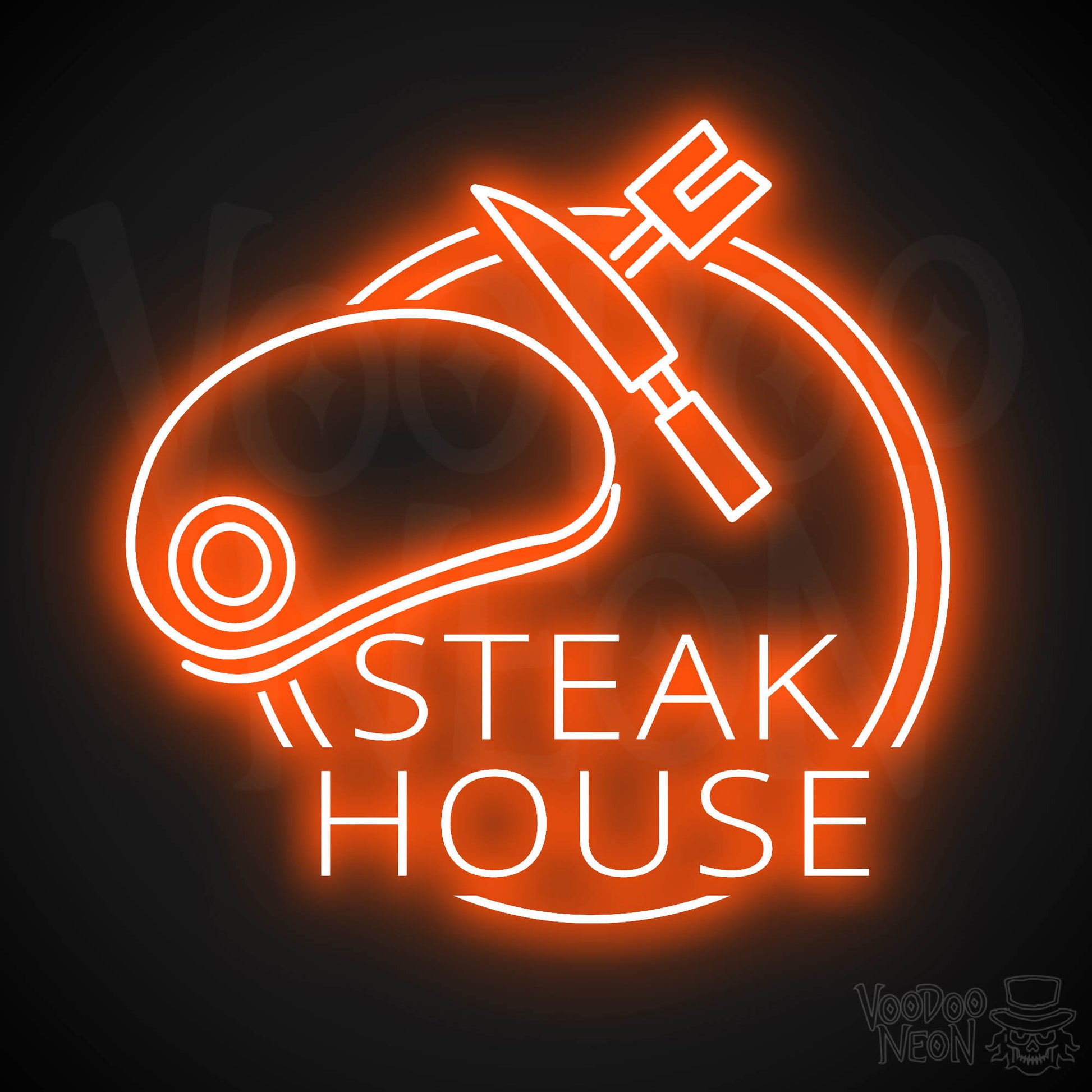 Steakhouse LED Neon - Orange