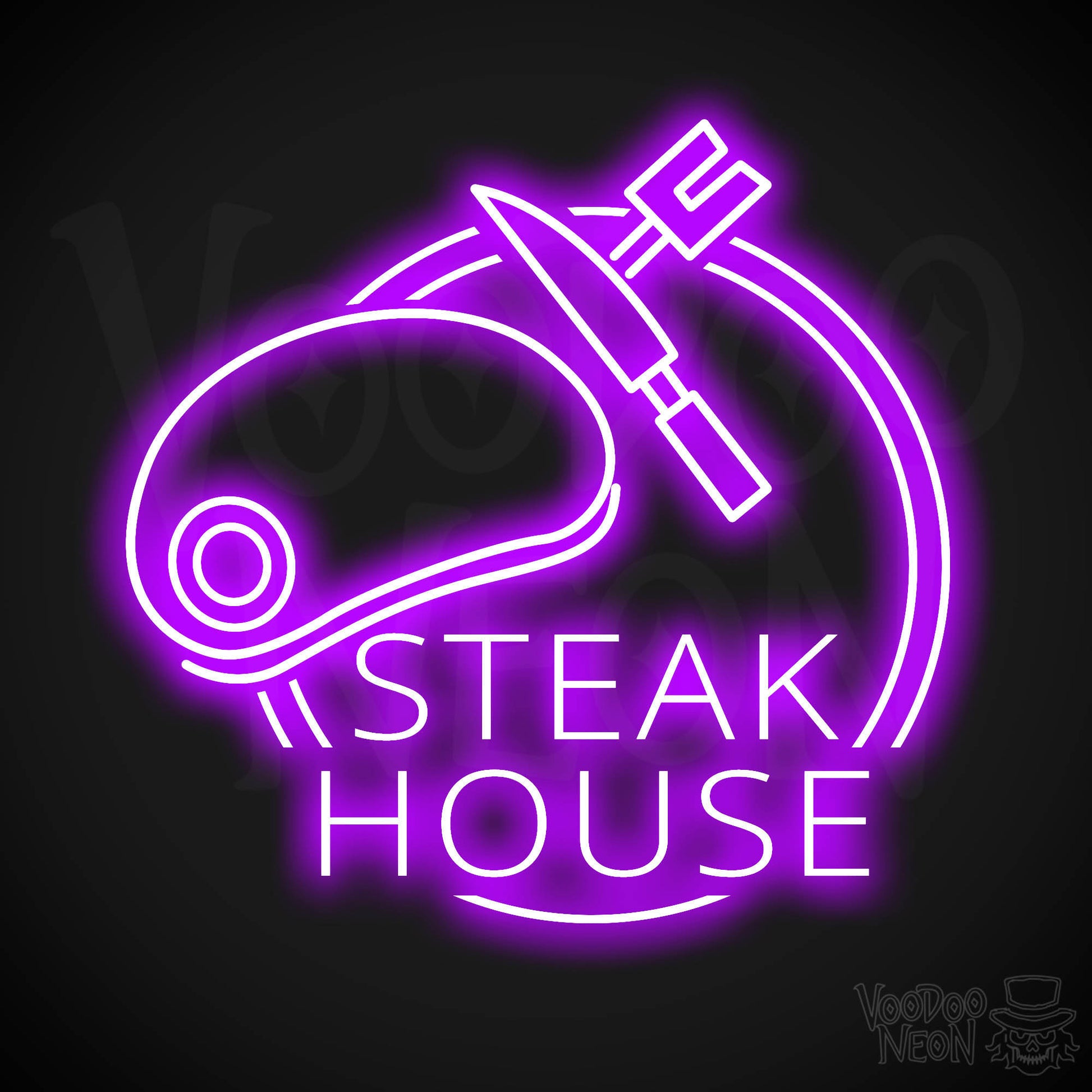 Steakhouse LED Neon - Purple